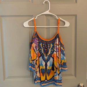 Flying Tomato Cold Shoulder Top